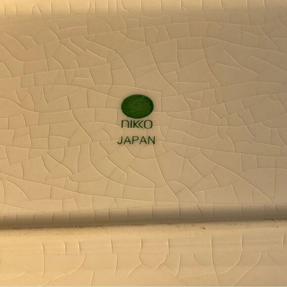 Nikko Japan Christmas tree small rectangular relish candy dish - Picture 7 of 7